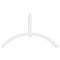 Ekena Millwork Archdale Architectural Grade PVC Gable Bracket, 108"W x 63"H x 4"D x 6"F, 14/12 Pitch GBP108X63X0406ARC00 - alternate 4
